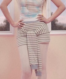 Unopened gift（アンオープンドギフト）の「【Unopened gift】dreamgirl never cry mini skirt / 【アンオープンドギフト】ボーダーレイヤードミニスカート（スカート）」