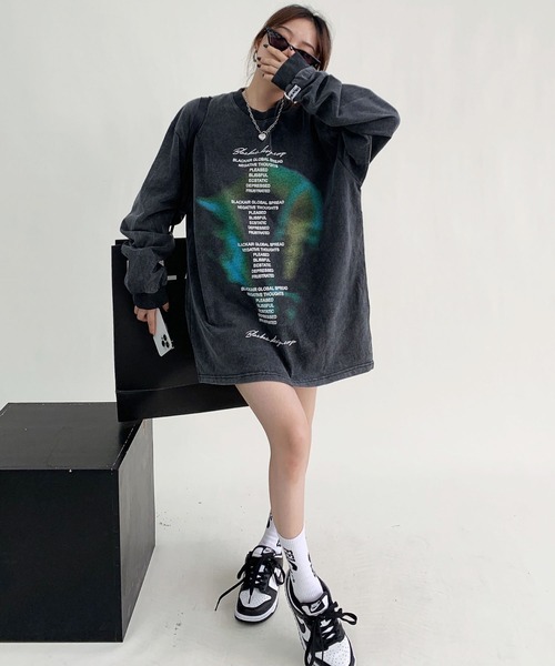 mushwear(マッシュウェア)の「Earth Long Tee(Tシャツ/カットソー・メンズ・ブラック・X-LARGE/XX-LARGE/MEDIUM/LARGE)」の3枚目の写真