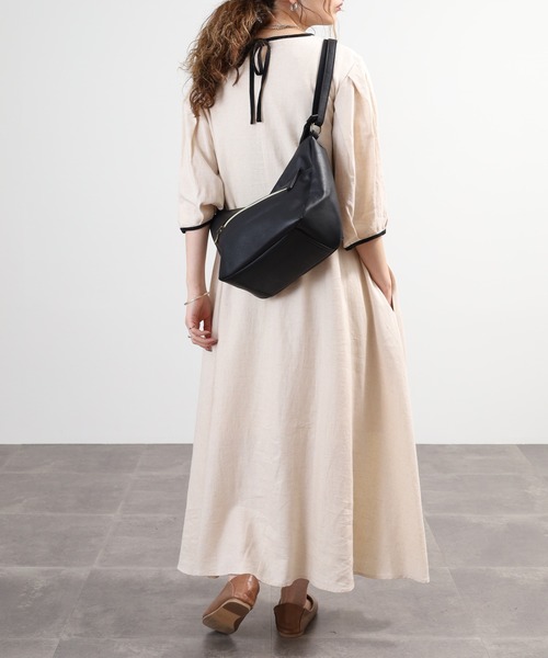 Legato Largo（レガートラルゴ）の「Legato Largo 3つ口多収納ショルダーバッグ（ショルダーバッグ・レディース・ブラック/グレー/ライトベージュ・FREE）」の9枚目の写真