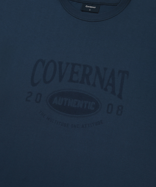COVERNAT（カバーナット）の「ブラシレタリンググラフィックTシャツネイビーブルー（Tシャツ/カットソー・レディース・その他・SMALL/MEDIUM/LARGE/X-LARGE/XX-LARGE/X-SMALL）」の7枚目の写真