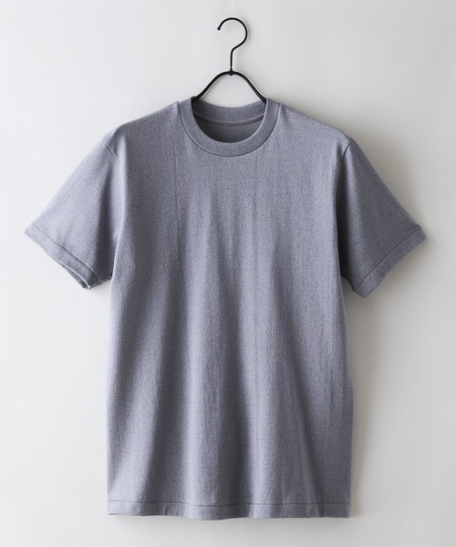 HANES（ヘインズ）の「【HANES/ヘインズ】【汗染みが目立ちにくい】MOKU 7.0オンス クルーネックTシャツ 究極の杢グレー 透けない厚手（Tシャツ/カットソー・メンズ・杢グレー・LARGE/SMALL/MEDIUM/X-LARGE）」の3枚目の写真