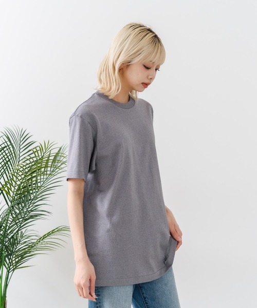 HANES（ヘインズ）の「【HANES/ヘインズ】【汗染みが目立ちにくい】MOKU 7.0オンス クルーネックTシャツ 究極の杢グレー 透けない厚手（Tシャツ/カットソー・メンズ・杢グレー・LARGE/SMALL/MEDIUM/X-LARGE）」の21枚目の写真
