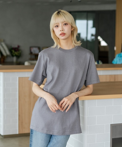HANES（ヘインズ）の「【HANES/ヘインズ】【汗染みが目立ちにくい】MOKU 7.0オンス クルーネックTシャツ 究極の杢グレー 透けない厚手（Tシャツ/カットソー・メンズ・杢グレー・LARGE/SMALL/MEDIUM/X-LARGE）」の22枚目の写真
