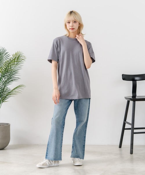 HANES（ヘインズ）の「【HANES/ヘインズ】【汗染みが目立ちにくい】MOKU 7.0オンス クルーネックTシャツ 究極の杢グレー 透けない厚手（Tシャツ/カットソー・メンズ・杢グレー・LARGE/SMALL/MEDIUM/X-LARGE）」の11枚目の写真