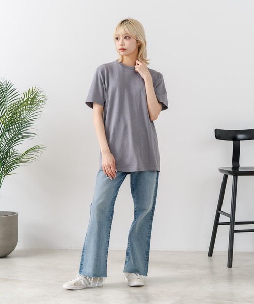 HANES（ヘインズ）の「【HANES/ヘインズ】【汗染みが目立ちにくい】MOKU 7.0オンス クルーネックTシャツ 究極の杢グレー 透けない厚手（Tシャツ/カットソー・メンズ・杢グレー・LARGE/SMALL/MEDIUM/X-LARGE）」の12枚目の写真