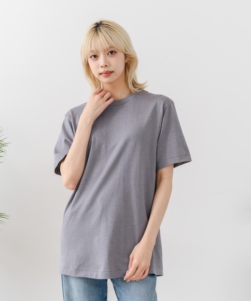 HANES（ヘインズ）の「【HANES/ヘインズ】【汗染みが目立ちにくい】MOKU 7.0オンス クルーネックTシャツ 究極の杢グレー 透けない厚手（Tシャツ/カットソー・メンズ・杢グレー・LARGE/SMALL/MEDIUM/X-LARGE）」の15枚目の写真