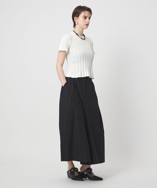 ASTRAET(アストラット)の「<ASTRAET>14G リブ フリル クルーネックニット(ニット/セーター・レディース・ホワイト・FREE)」の7枚目の写真