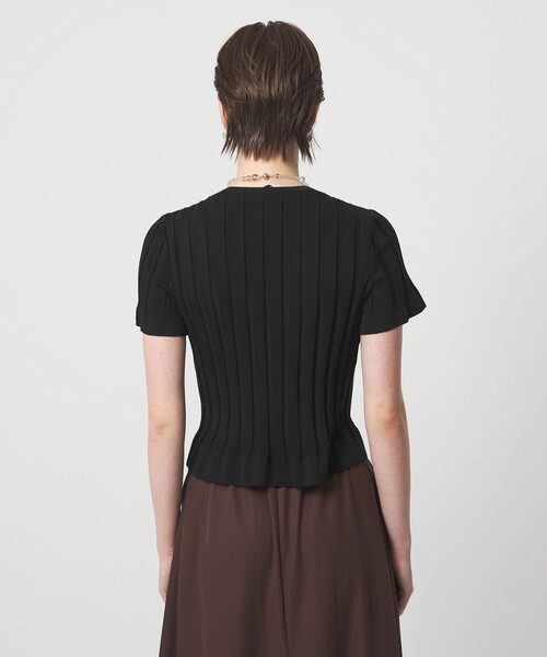 ASTRAET(アストラット)の「<ASTRAET>14G リブ フリル クルーネックニット(ニット/セーター・レディース・ホワイト・FREE)」の10枚目の写真