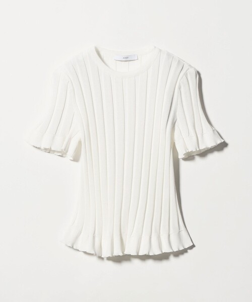 ASTRAET(アストラット)の「<ASTRAET>14G リブ フリル クルーネックニット(ニット/セーター・レディース・ホワイト・FREE)」の17枚目の写真