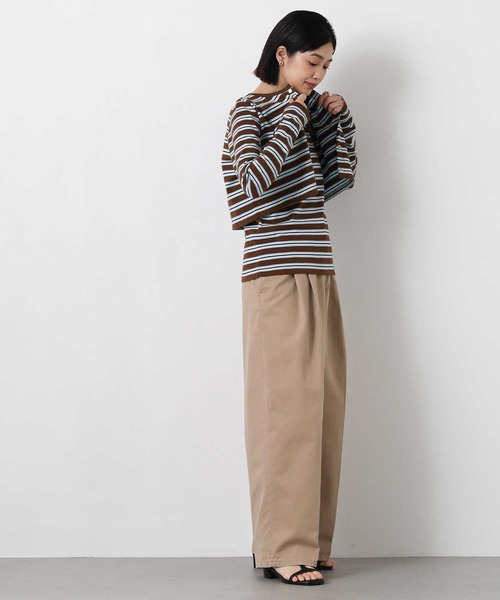Le Minor(ルミノア)の「ルミノアボーダータンク(Tシャツ/カットソー・レディース・ブラウン・FREE)」の18枚目の写真