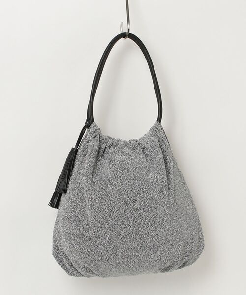 fredy emue（フレディエミュ）の「ラメ生地ループハンドルトート（ショルダーバッグ・レディース・シルバー/ベージュ・FREE）」の3枚目の写真