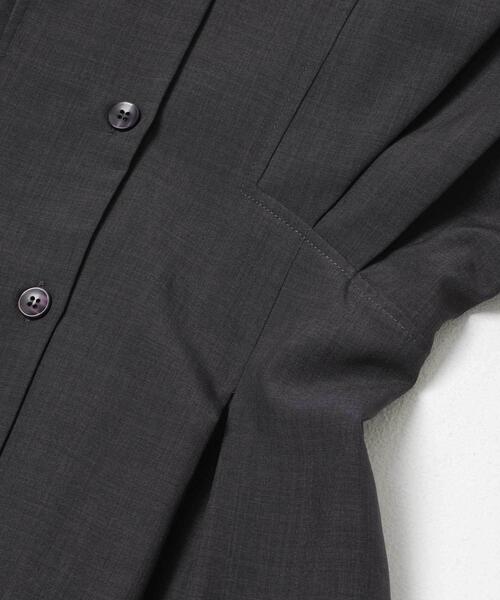 SENSE OF PLACE by URBAN RESEARCH（センスオブプレイスバイアーバンリサーチ）の「『UR TECH DRYLUXE』リネンライクワンピース（ワンピース・レディース・ライトブルー/カーキ/チャコールグレー・S/ONE）」の20枚目の写真