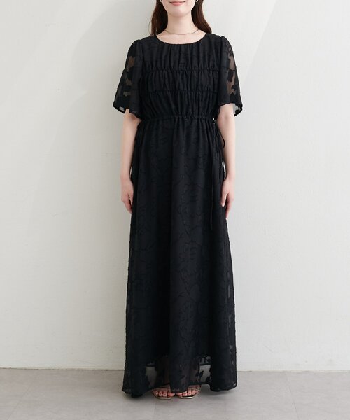 natural couture(ナチュラルクチュール)の「ジャガードウエストリボンワンピース(ワンピース・レディース・ブラック/ピンク系その他/アイボリー/ミント・FREE)」の16枚目の写真