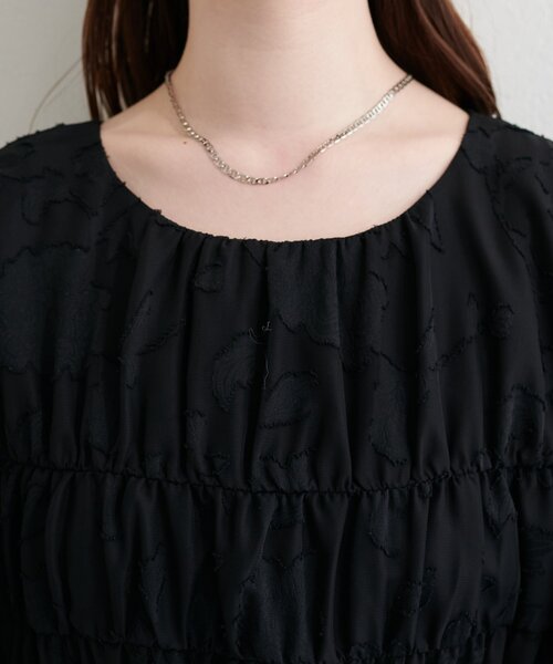 natural couture(ナチュラルクチュール)の「ジャガードウエストリボンワンピース(ワンピース・レディース・ブラック/ピンク系その他/アイボリー/ミント・FREE)」の20枚目の写真
