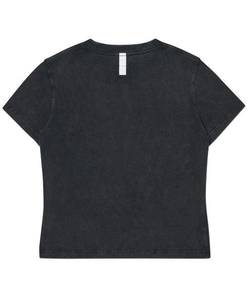 NOMANUAL(NOMANUAL)の「APPLIQUE T-SHIRT (WOMAN) - WASHED BLACK(Tシャツ/カットソー・レディース・その他・MEDIUM/LARGE/SMALL)」の3枚目の写真