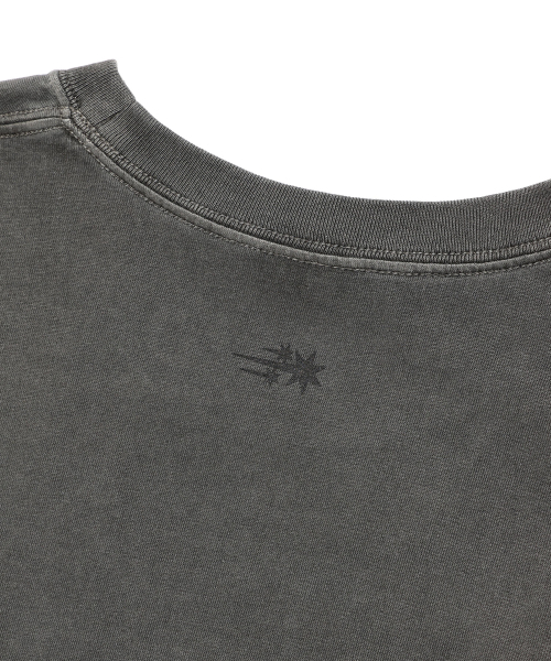 NICE GHOST CLUB(ナイスゴーストクラブ)の「3STAR SYMBOL PIGMENT TEE_CHARCOAL(NG2GMUT501A)(Tシャツ/カットソー・レディース・チャコール・SMALL/MEDIUM/LARGE)」の7枚目の写真