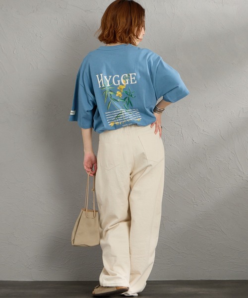 NORDISK（ノルディスク）の「[NORDISK/ノルディスク] 別注 HYGGE フラワー バックプリントTシャツ（Tシャツ/カットソー・レディース・ブラック/ブルー/ホワイト・XL/L/M/S）」の4枚目の写真