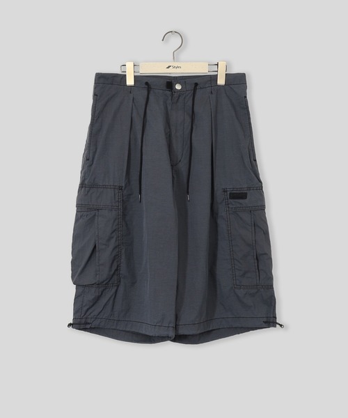 styles(スタイルス)の「WILDTHINGS DOUBLE DYED NYLON CARGO SHORTS WT26011AD(その他パンツ・メンズ・ブラック・M/L)」の1枚目の写真