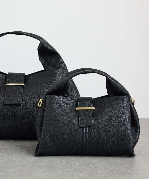 VIS（ビス）の「エアリーソフト2WAYミニショルダー（ショルダーバッグ・レディース・ベージュ系その他2/ブラック/オフホワイト/サックスブルー・FREE）」の2枚目の写真