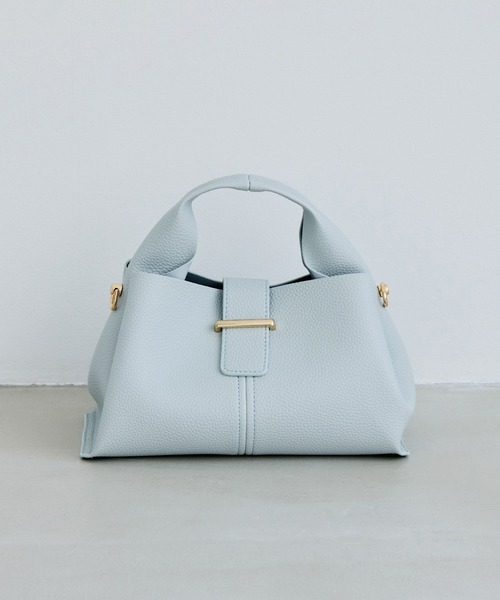 VIS(ビス)の「【軽量】フロント金具エアリーソフトミニショルダーバッグ(ショルダーバッグ・レディース・ベージュ系その他2/ブラック/オフホワイト/サックスブルー・FREE)」の7枚目の写真