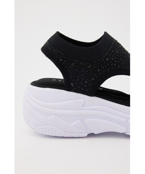 STACCATO（スタッカート）の「クリスタルカバーアップスポサン（サンダル・レディース・ブラック/グレー・22.5cm/23cm/23.5cm/24cm/24.5cm）」の7枚目の写真