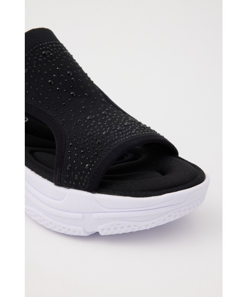 STACCATO（スタッカート）の「クリスタルカバーアップスポサン（サンダル・レディース・ブラック/グレー・22.5cm/23cm/23.5cm/24cm/24.5cm）」の8枚目の写真