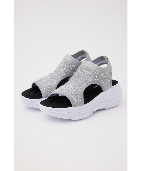 STACCATO（スタッカート）の「クリスタルカバーアップスポサン（サンダル・レディース・ブラック/グレー・22.5cm/23cm/23.5cm/24cm/24.5cm）」の13枚目の写真