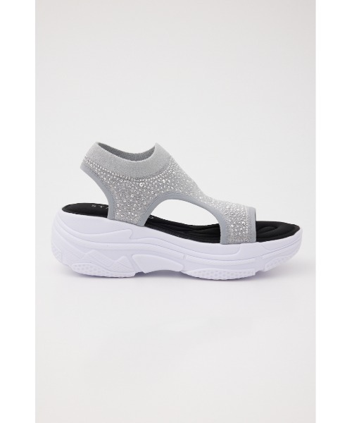 STACCATO（スタッカート）の「クリスタルカバーアップスポサン（サンダル・レディース・ブラック/グレー・22.5cm/23cm/23.5cm/24cm/24.5cm）」の15枚目の写真