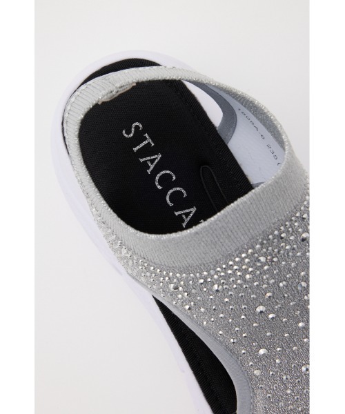 STACCATO（スタッカート）の「クリスタルカバーアップスポサン（サンダル・レディース・ブラック/グレー・22.5cm/23cm/23.5cm/24cm/24.5cm）」の21枚目の写真