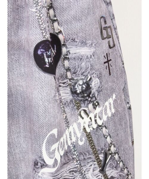 GYDA(ジェイダ)の「GYDAデニムsublimation printingパンツ(その他パンツ・レディース・ブラック/ブルー・FREE)」の7枚目の写真