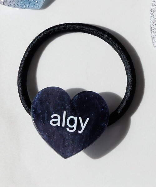 algy(アルジー)の「algyハートロゴヘアゴム(ヘアゴム・キッズ・ピンク/ネイビー/シルバー/マルチ・FREE)」の1枚目の写真