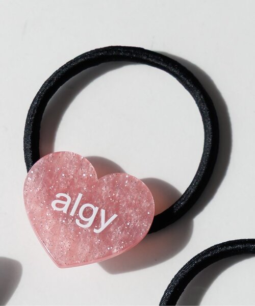 algy(アルジー)の「algyハートロゴヘアゴム(ヘアゴム・キッズ・ピンク/ネイビー/シルバー/マルチ・FREE)」の2枚目の写真