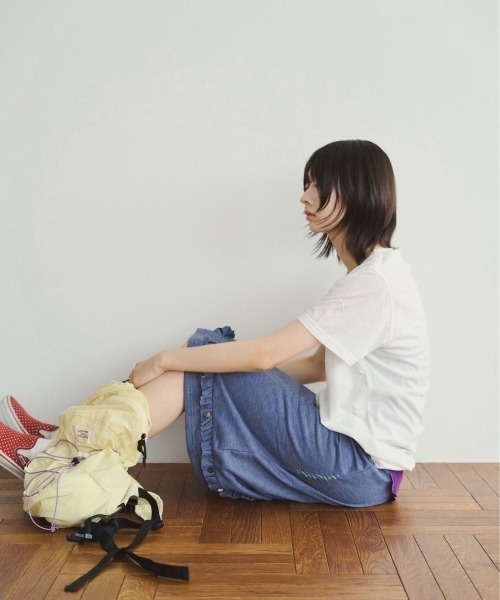 common gull products.(コモンガルプロダクツ)の「駆け込みリュック(バックパック/リュック・レディース・ネイビー/イエロー/ミント/ピンク系/パープル系/ブラック系/アイボリー/オレンジ系・フリー)」の17枚目の写真