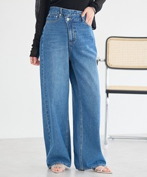 earth music&ecology | ウエストアシメデニムパンツ(デニムパンツ)