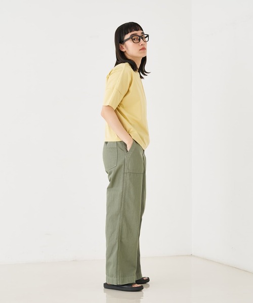 collex（コレックス）の「【接触冷感・UVカット】コンパクトクールTシャツ（Tシャツ/カットソー・レディース・チャコールグレー/ホワイト/ピンク/グリーン/イエロー・フリー）」の12枚目の写真