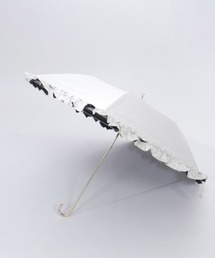 axes femme | 軽量フリルＵＶ折りたたみ傘(長傘)