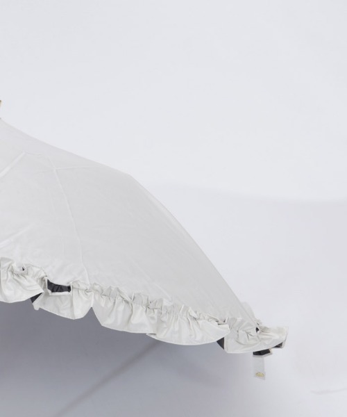 axes femme(アクシーズファム)の「軽量フリルUV折りたたみ傘(長傘・レディース・ブラック/キナリ/ラベンダー・FREE)」の20枚目の写真