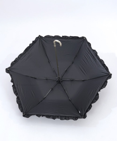 axes femme(アクシーズファム)の「軽量フリルUV折りたたみ傘(長傘・レディース・ブラック/キナリ/ラベンダー・FREE)」の11枚目の写真