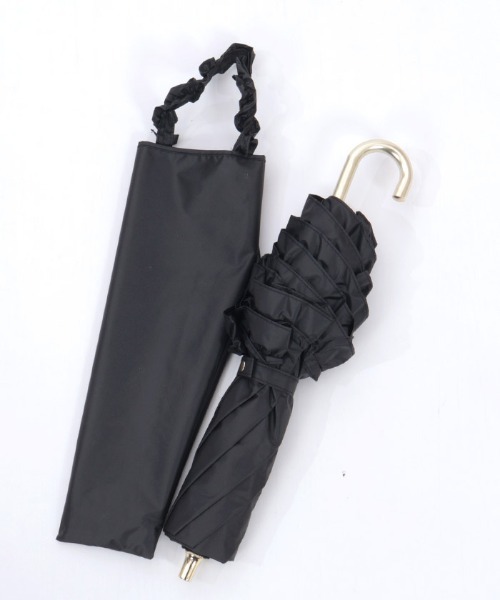 axes femme(アクシーズファム)の「軽量フリルUV折りたたみ傘(長傘・レディース・ブラック/キナリ/ラベンダー・FREE)」の10枚目の写真