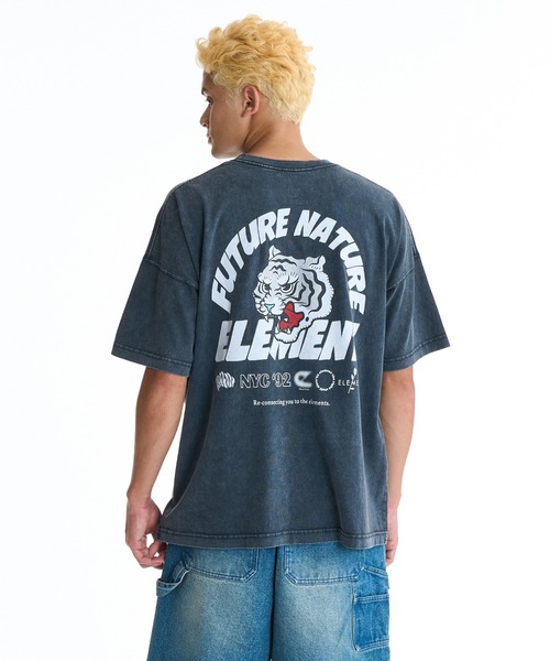 ELEMENT(エレメント)の「ELEMENT TIGER SS(Tシャツ/カットソー・メンズ・ブラック・M/L)」の2枚目の写真