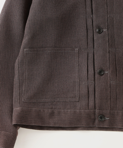 EDIFICE(エディフィス)の「LENO メッシュトラッカージャケット(その他アウター・メンズ・キャメル/スミクロ・LARGE/MEDIUM)」の22枚目の写真