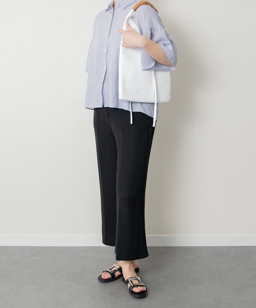 inter-chaussures(インターショシュール)の「【Oh my Sandals】メタルバックルフラットサンダル(E62301)(サンダル・レディース・ブラック/ホワイト/ライトグリーン/ブラウン・37/36/39/38/35)」の8枚目の写真