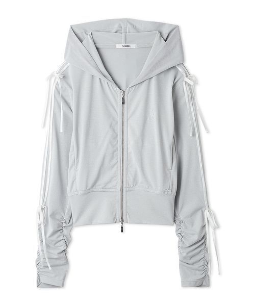 SNIDEL(スナイデル)の「【LUMISHADE】UVラインパーカー(パーカー・レディース・イエロー/ネイビー/ホワイト/シルバー・F)」の5枚目の写真