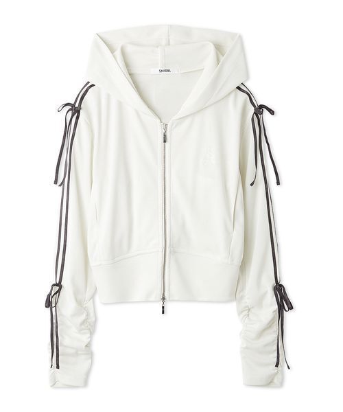 SNIDEL(スナイデル)の「【LUMISHADE】UVラインパーカー(パーカー・レディース・イエロー/ネイビー/ホワイト/シルバー・F)」の6枚目の写真