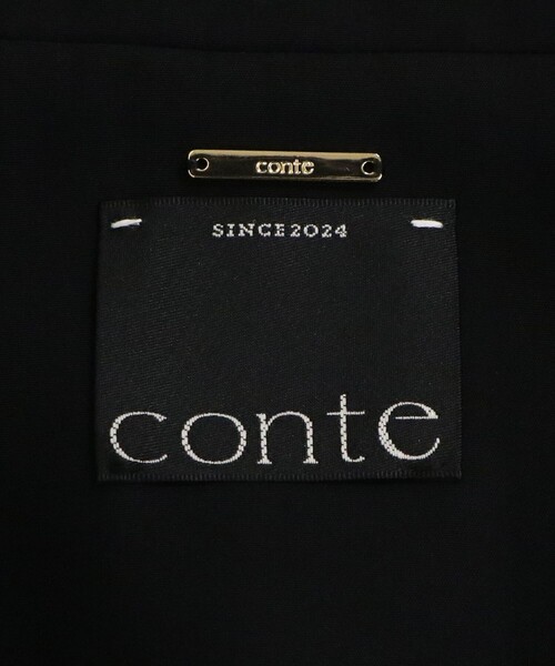 conte(コンテ)の「<conte>レーヨン テーラード ジレ(ベスト・レディース・ブラック/ホワイト・FREE)」の10枚目の写真