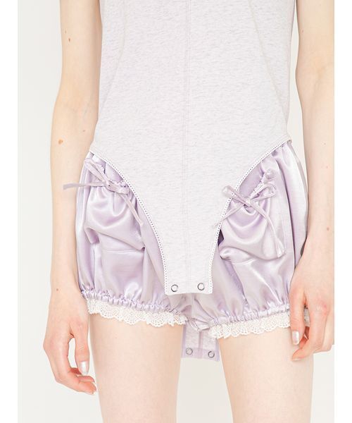 SORIN(ソリン )の「Swan Printed Choker Bodysuit/スワンプリント チョーカーボディスーツ(Tシャツ/カットソー・レディース・ネイビー/オートミール/ライラック・38)」の21枚目の写真