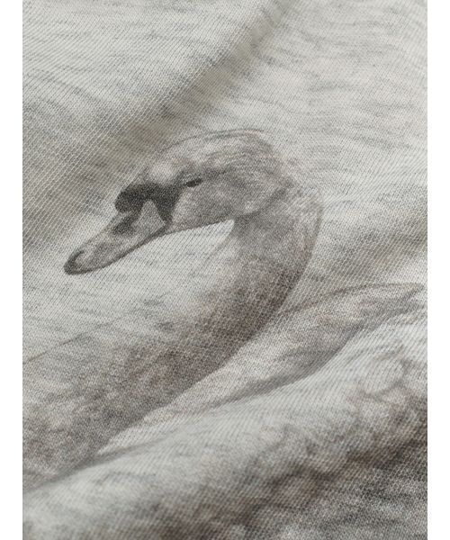 SORIN(ソリン )の「Swan Printed Choker Bodysuit/スワンプリント チョーカーボディスーツ(Tシャツ/カットソー・レディース・ネイビー/オートミール/ライラック・38)」の4枚目の写真