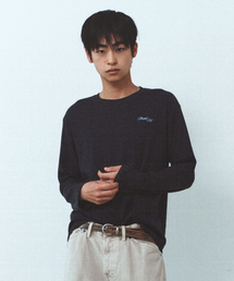 DRUNKTXT（ドランクテキスト）の「Waffle Long Sleeve Charcoal（Tシャツ/カットソー）」