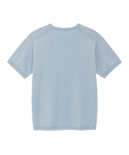 THECOLDESTMOMENT(ザコールデストモーメント)の「TCM button half knit cardigan (blue)(カーディガン/ボレロ・レディース・その他・SMALL/MEDIUM)」の3枚目の写真