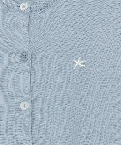 THECOLDESTMOMENT(ザコールデストモーメント)の「TCM button half knit cardigan (blue)(カーディガン/ボレロ・レディース・その他・SMALL/MEDIUM)」の5枚目の写真